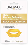 Balance Active Formula Gold + Marine Collagen Hydrogel Lip Masks (Includes 2 Masks) - Fuller looking lips. Moisturise & Smooth. Cruelty Free Balance Active Formula Gold + Marine Collagen Hydrogel Lip Masks (Includes 2 Masks) - Fuller looking lips. Moisturise & Smooth. Cruelty Free
