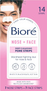 Biore Deep Cleansing Blackhead Remover Nose Strips and Face Pore Strips Combo, Pack of 14 Biore Deep Cleansing Blackhead Remover Nose Strips and Face Pore Strips Combo, Pack of 14