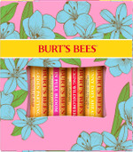 Burt's Bees Lip Balm Gift Set, Beeswax, Strawberry, Tropical Pineapple, Dragonfruit Lemon, In Full Bloom, 4x4.25g Burt's Bees Lip Balm Gift Set, Beeswax, Strawberry, Tropical Pineapple, Dragonfruit Lemon, In Full Bloom, 4x4.25g