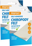 Profoot Chiropody Felt XL - Self-Adhesive Chiropody Padding for Foot Pain - Instant Relief from Pressure - Gentle on Skin - Ideal for Blisters, Bunions, Calluses & Discomfort