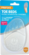 Profoot Toe Bed - Toe & Ball of Foot Cushions for Women - Ideal for Metatarsalgia and Morton's Neuroma - Ball of Foot Gel Pads - Foot Cushions - Reduces Pain & Discomfort Profoot Toe Bed - Toe & Ball of Foot Cushions for Women - Ideal for Metatarsalgia and Morton's Neuroma - Ball of Foot Gel Pads - Foot Cushions - Reduces Pain & Discomfort