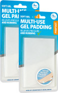 Profoot Multi-Use Gel Padding - Instant Relief for Painful Rubbing - Ideal for Blister Prevention, Bunions, Calluses and Foot Discomfort - Cushioning Comfort - (2 Pack) Profoot Multi-Use Gel Padding - Instant Relief for Painful Rubbing - Ideal for Blister Prevention, Bunions, Calluses and Foot Discomfort - Cushioning Comfort - (2 Pack)
