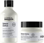 LOréal Professionnel Metal Detox Shampoo 300ml & Hair Mask 250ml, prevent breakage and colour fade from hard water, Clarifying shampoo, sulphate free & vegan, conditioner hair treatment,300ml,250ml LOréal Professionnel Metal Detox Shampoo 300ml & Hair Mask 250ml, prevent breakage and colour fade from hard water, Clarifying shampoo, sulphate free & vegan, conditioner hair treatment,300ml,250ml
