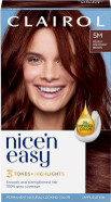 Clairol Nice'n Easy Crème, Natural Looking Oil Infused Permanent Hair Dye, 5M Medium Mahogany Brown