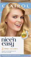 Clairol Nice'n Easy Crème, Natural Looking Oil Infused Permanent Hair Dye, 9G Light Golden Blonde Clairol Nice'n Easy Crème, Natural Looking Oil Infused Permanent Hair Dye, 9G Light Golden Blonde