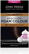 John Frieda Precision Foam Colour 4N, Salon-Finish Dark Natural Brown Hair Dye, Dark Brown Permanent Hair Colour, 100% Grey Coverage John Frieda Precision Foam Colour 4N, Salon-Finish Dark Natural Brown Hair Dye, Dark Brown Permanent Hair Colour, 100% Grey Coverage