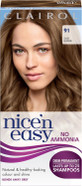 Clairol Nice'n Easy No Ammonia Hair Dye, 91 Dark Blonde