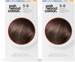 Josh Wood Colour Permanent Colour 5.5 (Brown) Celebrity-approved, ammonia-free, Leaves hair super shiny and hydrated with 100% grey hair coverage, Natural-looking, and Vegan - Pack of 2 Josh Wood Colour Permanent Colour 5.5 (Brown) Celebrity-approved, ammonia-free, Leaves hair super shiny and hydrated with 100% grey hair coverage, Natural-looking, and Vegan - Pack of 2