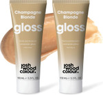 Josh Wood Hair Gloss (Champagne Blonde) - Semi-permanent gloss, adds warm and golden tones, refreshes and conditions hair colour - Lasts up to 6 washes - 100% Vegan - Cream (100ml X 2) Josh Wood Hair Gloss (Champagne Blonde) - Semi-permanent gloss, adds warm and golden tones, refreshes and conditions hair colour - Lasts up to 6 washes - 100% Vegan - Cream (100ml X 2)