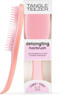 Tangle Teezer Naturally Curly Ultimate Detangler Hairbrush for 3C-4C Curly Coily Hair - Two-Tiered Teeth Define Curls & Reduce Frizz - Mango & Pink Tangle Teezer Naturally Curly Ultimate Detangler Hairbrush for 3C-4C Curly Coily Hair - Two-Tiered Teeth Define Curls & Reduce Frizz - Mango & Pink