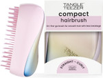 Tangle Teezer | The Compact Styler Detangling Hairbrush | Travel-Friendly with Protective Cover & Two-Tiered Teeth Design | Perfect for Wet, Dry & Flyaway Hair | Pearlescent Matte Chrome Tangle Teezer | The Compact Styler Detangling Hairbrush | Travel-Friendly with Protective Cover & Two-Tiered Teeth Design | Perfect for Wet, Dry & Flyaway Hair | Pearlescent Matte Chrome