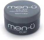 men-u CLAY styling 100ml, mens hair products Great for matt & choppy styles. SIGNATURE MELON FRAGRANCE - Mens hair wax, medium hold & matt finish.100ml styling puck men-u CLAY styling 100ml, mens hair products Great for matt & choppy styles. SIGNATURE MELON FRAGRANCE - Mens hair wax, medium hold & matt finish.100ml styling puck