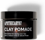 Apothecary 87 Clay Pomade | Premium Formulation | Natural Finish, Medium Hold, Heavy Weight | All Hair Types | Hair Clay | 50ml Apothecary 87 Clay Pomade | Premium Formulation | Natural Finish, Medium Hold, Heavy Weight | All Hair Types | Hair Clay | 50ml