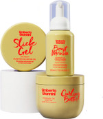 Umberto Giannini Curly Hair Routine Kit Strong Curls Strengthen + Hold for Curly, Coily, Wavy Hair - Includes Curl Cream, Mousse & Edge Gel Umberto Giannini Curly Hair Routine Kit Strong Curls Strengthen + Hold for Curly, Coily, Wavy Hair - Includes Curl Cream, Mousse & Edge Gel