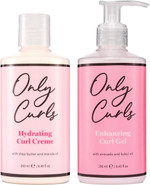Only Curls Styling Bundle, 250ml x2, Curly Hair Products, Curl Cream & Enhancing Curl Gel, Curl Defining Set, Frizz-Free, Sulphate-Free, For All Curly Hair Types Only Curls Styling Bundle, 250ml x2, Curly Hair Products, Curl Cream & Enhancing Curl Gel, Curl Defining Set, Frizz-Free, Sulphate-Free, For All Curly Hair Types