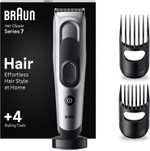 Braun Hair Clipper Series 7, Featuring Lifetime-Sharp Blades, Men's Hair Clipper with 17 Length Settings, with 4 Styling Tools, 50-min runtime, Gifts for Men, HC7390, Silver Braun Hair Clipper Series 7, Featuring Lifetime-Sharp Blades, Men's Hair Clipper with 17 Length Settings, with 4 Styling Tools, 50-min runtime, Gifts for Men, HC7390, Silver