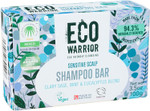 Eco Warrior Sensitive Shampoo Bar  Vegan, Cruelty Free, No SLS or Parabens, Deeply Nourishing White Clay & Clary Sage Oil, Natural Mint Plus Eucalyptus  Eco Friendly, 100g