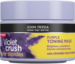 John Frieda Violet Crush Purple Toning Hair Mask for Blonde Hair 250 ml, Purple Toning Hair Mask for Brassy Blonde Hair John Frieda Violet Crush Purple Toning Hair Mask for Blonde Hair 250 ml, Purple Toning Hair Mask for Brassy Blonde Hair