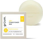 grüum Brightening Hair Conditioner Bar 50g - SLES, EDTA & Paraben Free Conditioner Bar for Hair Lasts up to 60 Washes - Plant-Based Vegan Solid Conditioners Bars for Hairs