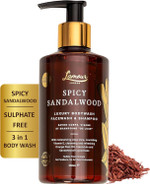 L'amour Natural | Spicy Sandalwood | Luxury Face Wash, Body Wash & Shampoo | Essential Oils | Sulphate Free | Gentle for dry and sensitive skin | 250mL L'amour Natural | Spicy Sandalwood | Luxury Face Wash, Body Wash & Shampoo | Essential Oils | Sulphate Free | Gentle for dry and sensitive skin | 250mL
