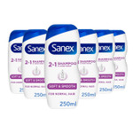 Sanex Nourishing & Gentle Anti-Dandruff Shampoo 250 ml Pack of 6, Antibacterial Agent, Dermotologically Tested, Restores Scalp (6 x 250 ml) Sanex Nourishing & Gentle Anti-Dandruff Shampoo 250 ml Pack of 6, Antibacterial Agent, Dermotologically Tested, Restores Scalp (6 x 250 ml)