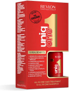 Revlon Professional Uniqone Pack, Multibenefit Hair Products, Uniqone Shampoo, Travel Size Shampoo, Hair Repair Treatment, Leave-in Hair Treatment Revlon Professional Uniqone Pack, Multibenefit Hair Products, Uniqone Shampoo, Travel Size Shampoo, Hair Repair Treatment, Leave-in Hair Treatment