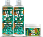 Faith In Nature |Coconut Natural Dry Hair 3 Piece Bundle: 400ml Shampoo & Conditioner & 300ml Hair Mask, Vegan & Cruelty Free, No SLS or Parabens, For Normal to Dry Hair Faith In Nature |Coconut Natural Dry Hair 3 Piece Bundle: 400ml Shampoo & Conditioner & 300ml Hair Mask, Vegan & Cruelty Free, No SLS or Parabens, For Normal to Dry Hair