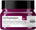 L'Oréal Professionnel Intensely Moisturising Rich Hair Mask, For Curly & Coily Hair, With Glycerin, Urea H and Hibiscus Seed Extract, Serie Expert Curl Expression, 250 ml L'Oréal Professionnel Intensely Moisturising Rich Hair Mask, For Curly & Coily Hair, With Glycerin, Urea H and Hibiscus Seed Extract, Serie Expert Curl Expression, 250 ml