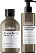 LOréal Professionnel Absolut Repair Molecular Sulphate Free Shampoo 300ml & Rinse Off Serum conditioner hair treatment, For Extremely Damaged Hair, Molecular Bond Repair, restore strength LOréal Professionnel Absolut Repair Molecular Sulphate Free Shampoo 300ml & Rinse Off Serum conditioner hair treatment, For Extremely Damaged Hair, Molecular Bond Repair, restore strength