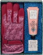 William Morris At Home Dove & Rose Gardener Gift Gardening Gloves Set with Daily Hand Cream, 100ml William Morris At Home Dove & Rose Gardener Gift Gardening Gloves Set with Daily Hand Cream, 100ml