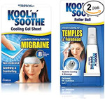KOOL'n'Soothe Migraine & Roller Ball - Official Manufacturer Bundle - Cooling Gel Sheet for immediate Cooling Relief from migraine. Roller Ball - Cooling & Massage for Forehead and Temples Anytime KOOL'n'Soothe Migraine & Roller Ball - Official Manufacturer Bundle - Cooling Gel Sheet for immediate Cooling Relief from migraine. Roller Ball - Cooling & Massage for Forehead and Temples Anytime