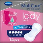 MoliCare Premium Lady PAD, Incontinence Pads for Women with Bladder Weakness, 4 Drops, Pack of 14 MoliCare Premium Lady PAD, Incontinence Pads for Women with Bladder Weakness, 4 Drops, Pack of 14