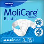 MoliCare Premium Elastic Unisex Disposable Slip: Discreet Use for Woman and Men with Incontinence; 9 Drops, Size S, Pack of 26 MoliCare Premium Elastic Unisex Disposable Slip: Discreet Use for Woman and Men with Incontinence; 9 Drops, Size S, Pack of 26