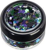 Mystic Chunky Glitter by Moon Glitter - Galaxy - Cosmetic Festival Makeup Glitter for Face, Body, Nails, Hair, Lips - 3g Mystic Chunky Glitter by Moon Glitter - Galaxy - Cosmetic Festival Makeup Glitter for Face, Body, Nails, Hair, Lips - 3g
