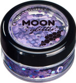 Chunky Holographic Glitter by Moon Glitter - Gold - Cosmetic Festival Makeup Glitter for Face, Body, Nails, Hair, Lips - 3g Chunky Holographic Glitter by Moon Glitter - Gold - Cosmetic Festival Makeup Glitter for Face, Body, Nails, Hair, Lips - 3g