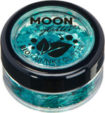 Biodegradable Eco Chunky Glitter by Moon Glitter - Turquoise - Cosmetic Bio Festival Makeup Glitter for Face, Body, Nails, Hair, Lips - 3g Biodegradable Eco Chunky Glitter by Moon Glitter - Turquoise - Cosmetic Bio Festival Makeup Glitter for Face, Body, Nails, Hair, Lips - 3g