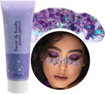 Beliky Girl Body Glitter Gel, 50ML Face Glitters Body Gel Sequins Shimmer Liquid Eyeshadow, Mermaid Sequins Liquid Holographic Glitter Gel, Chunky Glitter for Face Hair Nails (Purple) Beliky Girl Body Glitter Gel, 50ML Face Glitters Body Gel Sequins Shimmer Liquid Eyeshadow, Mermaid Sequins Liquid Holographic Glitter Gel, Chunky Glitter for Face Hair Nails (Purple)