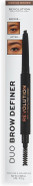 Makeup Revolution Duo Brow Definer Pencil, Add Definition, Includes Brush, Medium Brown Makeup Revolution Duo Brow Definer Pencil, Add Definition, Includes Brush, Medium Brown