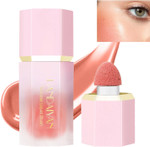 Liquid Blush Face Blusher Rouge Natural Smooth Blusher Pigment Long Lasting Creamy Soft Cheek Multi-purpose Stick Makeup With Cushion Cosmetics Liquid Facial Blush(Rose) Liquid Blush Face Blusher Rouge Natural Smooth Blusher Pigment Long Lasting Creamy Soft Cheek Multi-purpose Stick Makeup With Cushion Cosmetics Liquid Facial Blush(Rose)