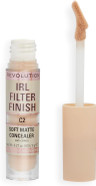 Makeup Revolution IRL Filter Finish Concealer, Medium to Full Coverage, Matte Finish, C16, Dark Skin Tones, 6g Makeup Revolution IRL Filter Finish Concealer, Medium to Full Coverage, Matte Finish, C16, Dark Skin Tones, 6g