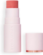 Revolution, Skin Silk Marble Blush Stick, Buildable Colour for Cheek, Eye, & Lip, Cream-to-Powder Formula, Vegan & Cruelty-Free, Peachy Pink, 4.5g Revolution, Skin Silk Marble Blush Stick, Buildable Colour for Cheek, Eye, & Lip, Cream-to-Powder Formula, Vegan & Cruelty-Free, Peachy Pink, 4.5g