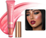 Liquid Blush Wand Face Liquid Blush with Cushion Applicator Lightweight Soft Waterproof Blendable Rouge Liquid Blush Stick for Eyeshadow Cheeks And Lips Multi-Use Makeup (Sweet Rose Pink) Liquid Blush Wand Face Liquid Blush with Cushion Applicator Lightweight Soft Waterproof Blendable Rouge Liquid Blush Stick for Eyeshadow Cheeks And Lips Multi-Use Makeup (Sweet Rose Pink)