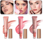 Liquid Blush Wand Face Liquid Blush with Cushion Applicator Lightweight Soft Waterproof Blendable Rouge Liquid Blush Stick for Eyeshadow Cheeks And Lips Multi-Use Makeup (3 Pcs) Liquid Blush Wand Face Liquid Blush with Cushion Applicator Lightweight Soft Waterproof Blendable Rouge Liquid Blush Stick for Eyeshadow Cheeks And Lips Multi-Use Makeup (3 Pcs)