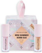 Revolution Beauty Mini Shimmer Bomb Lip Duo Gift Set, 2-Piece Shimmer Lip Gift Set With Sheer Finish, Vegan & Cruelty-Free Revolution Beauty Mini Shimmer Bomb Lip Duo Gift Set, 2-Piece Shimmer Lip Gift Set With Sheer Finish, Vegan & Cruelty-Free