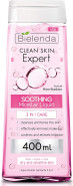Bielenda Clean Skin Expert - 3-In-1 Soothing Micellar Water For Make-Up Removal And Cleansing Of The Face, Eyes And Lips - Clean Skin Expert 3 In 1 Soothing Micellar Water - 400 ml Bielenda Clean Skin Expert - 3-In-1 Soothing Micellar Water For Make-Up Removal And Cleansing Of The Face, Eyes And Lips - Clean Skin Expert 3 In 1 Soothing Micellar Water - 400 ml