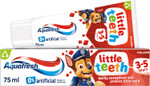 Aquafresh Little Teeth 3-5 years, Kids toothpaste, Gently Strengthens and Protects Little Teeth, 75ml Aquafresh Little Teeth 3-5 years, Kids toothpaste, Gently Strengthens and Protects Little Teeth, 75ml
