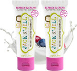 Jack N' Jill Natural Certified Toothpaste - Baby & Toddler Toothpaste, Fluoride-Free, 40% Xylitol, Organic & Sugar-Free, Safe for 6 Months & Up, Makes Brushing Fun, Banana 2 x 50g & Blueberry 1 x 50g Jack N' Jill Natural Certified Toothpaste - Baby & Toddler Toothpaste, Fluoride-Free, 40% Xylitol, Organic & Sugar-Free, Safe for 6 Months & Up, Makes Brushing Fun, Banana 2 x 50g & Blueberry 1 x 50g