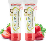 Jack N' Jill Natural Certified Toothpaste - Baby & Toddler Toothpaste, Fluoride-Free, 40% Xylitol, Sugar-Free, Safe for 6 Months and Up, Makes Tooth Brushing Fun, Milkshake Flavour, 3 x 50g Jack N' Jill Natural Certified Toothpaste - Baby & Toddler Toothpaste, Fluoride-Free, 40% Xylitol, Sugar-Free, Safe for 6 Months and Up, Makes Tooth Brushing Fun, Milkshake Flavour, 3 x 50g