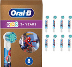 Oral-B Pro Kids Toothbrush Heads Featuring Spiderman, Pack of 8 Counts