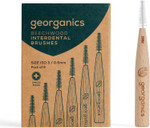 Georganics Beechwood Interdental Brushes ISO 3 (0.6mm) - Naturel and Efficient Teeth Cleaning for Larger Interdental Gaps - Compostable and Biodegradable - Vegan BPA-Free Nylon Bristles - Pack of 6 Georganics Beechwood Interdental Brushes ISO 3 (0.6mm) - Naturel and Efficient Teeth Cleaning for Larger Interdental Gaps - Compostable and Biodegradable - Vegan BPA-Free Nylon Bristles - Pack of 6